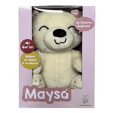 Pluche teddybeer in een roze doos voor Dua Leren in Maysa de Beer product